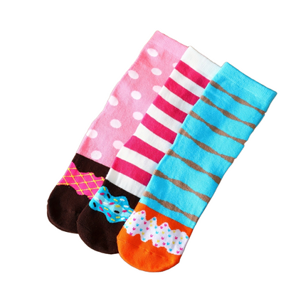 Donut Socken – 3er-Pack