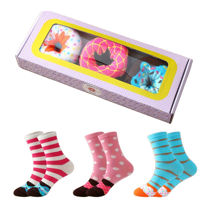 Donut Socken – 3er-Pack